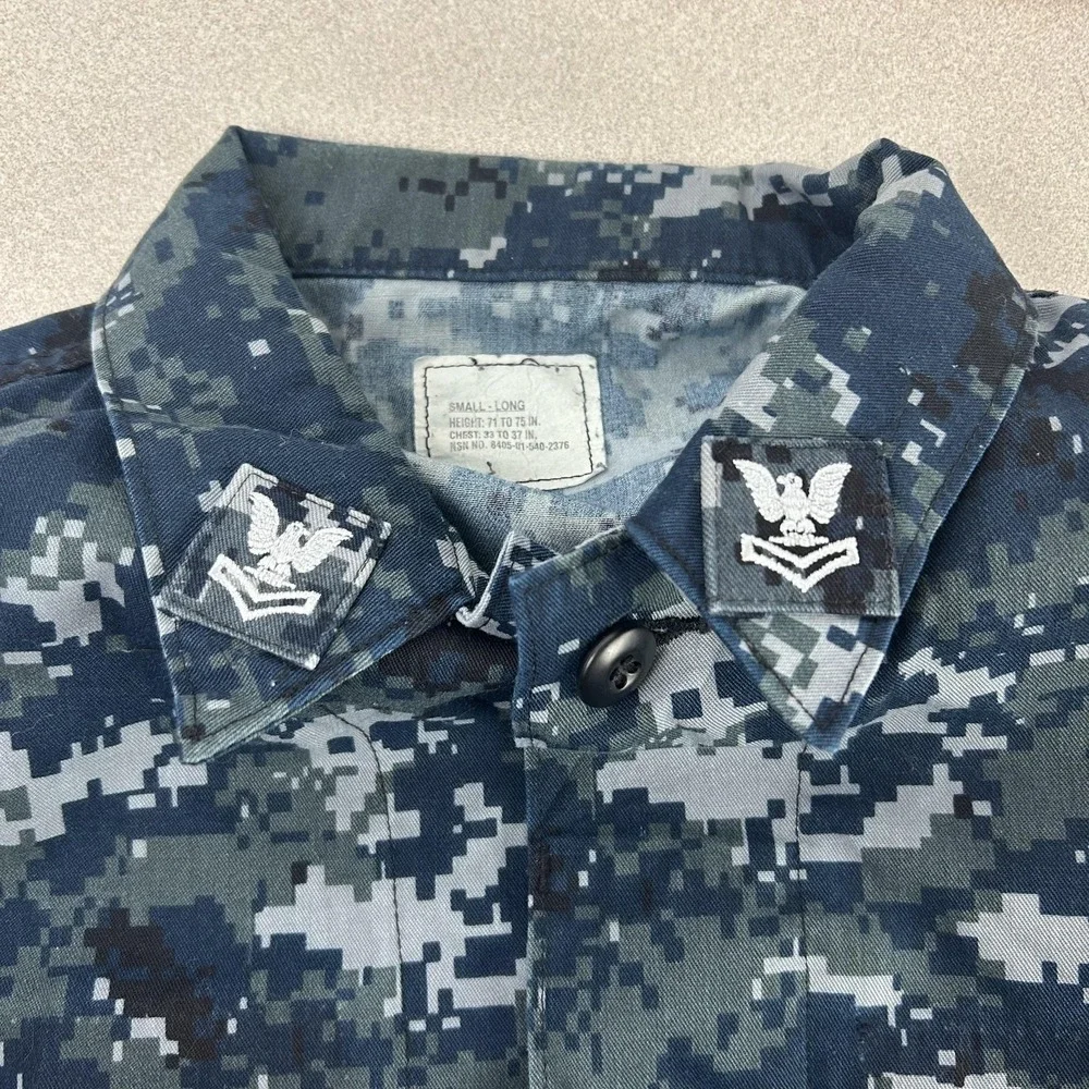 US Navy NWU‎ Type I Uniform Set Mens ST Blue Digital Camo Shirt Cargo Pants